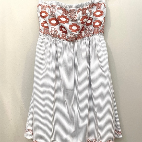 NWT Joy Joy Embroidered Tube Dress - Picture 1 of 12